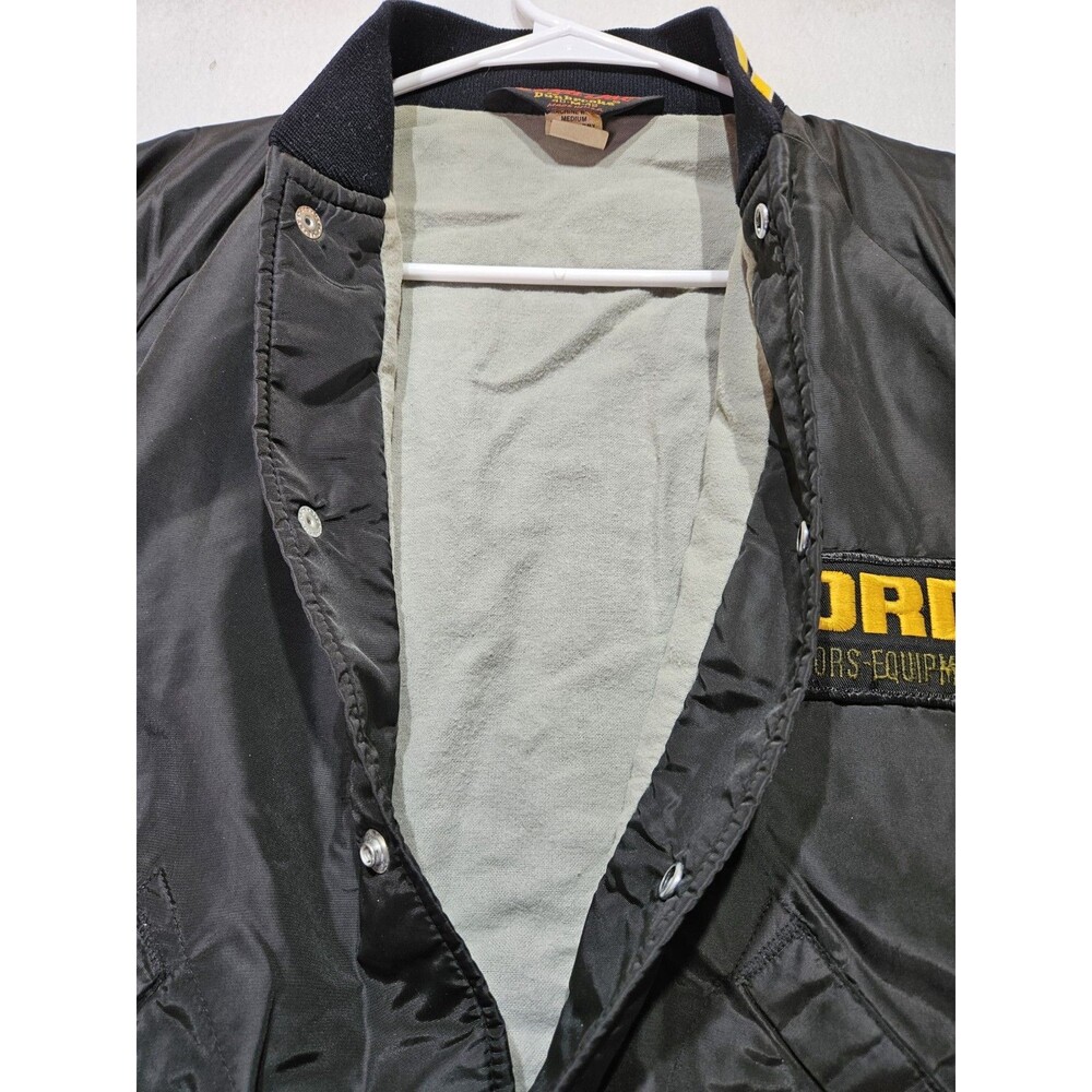 Vintage Pla-Jac By Dunbrooke Ford Tractor Equipment Bomber Jacket Brown Adult M - Picture 6 of 6